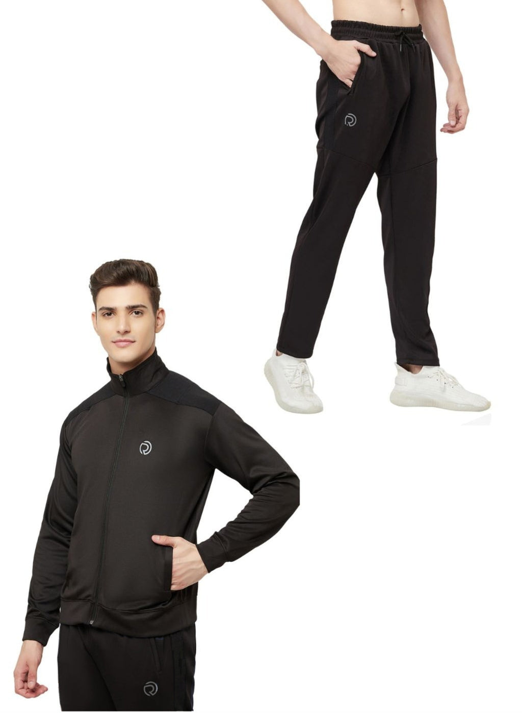 Mens-Sports-Track-Pant-Sports-Jacket-Combo-Black